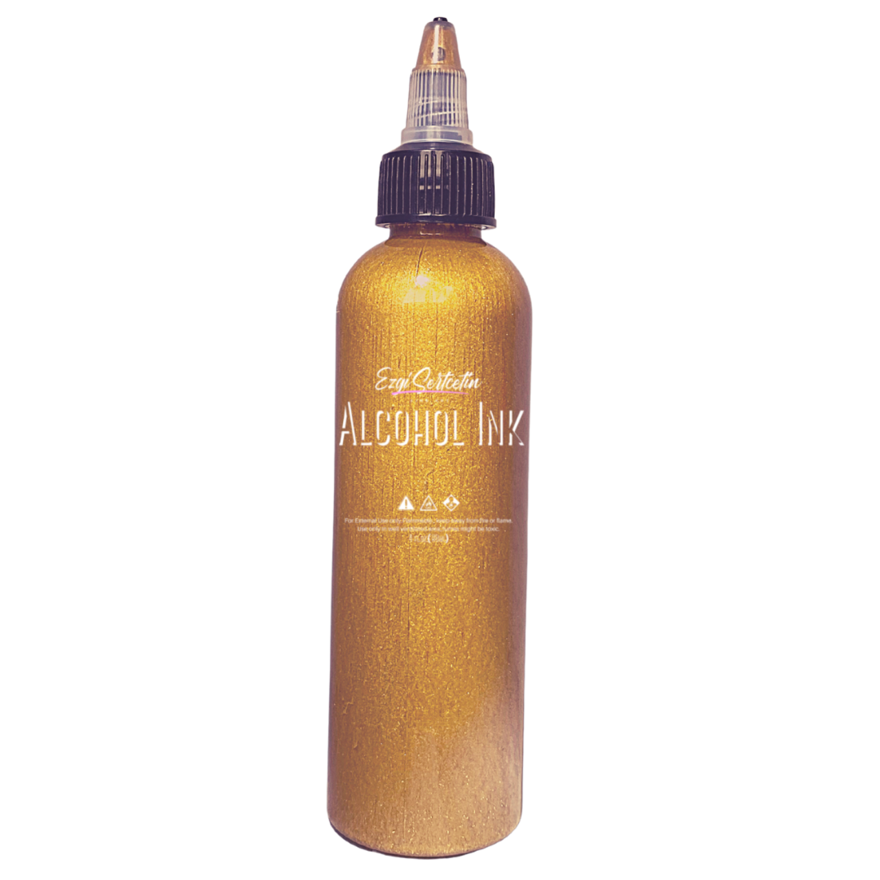 Premium Alcohol Ink | Metallic and Vibrant | High Saturated Unique Colors | For Tumblers, Coasters, Resin Dye, Alcohol Ink Paper, Yupo, Resin Petri Dish | 4 oz by volume | by Ezgi Sertcetin